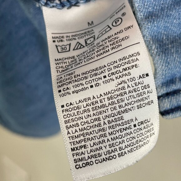 Old Navy Blue Long Sleeve Button Down Shirt - Picture 4 of 7